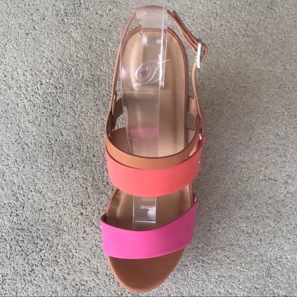 LAST 7 Tri-Tone Delicious colorful cork wedge - Picture 3 of 3